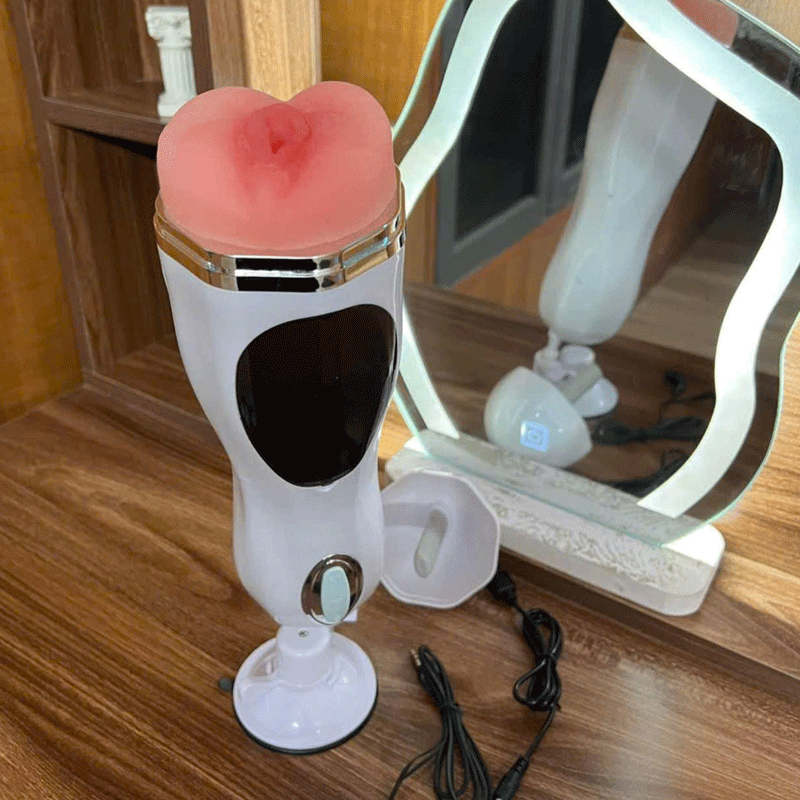 Âm đạo giả hít tường Masturbation Cup  rung thụt phát âm thanh tỏa nhiệt