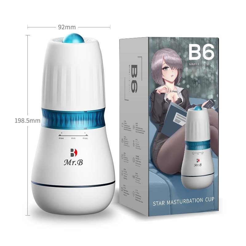 Âm đạo giả thủ dâm Mr.B B6 Ouyasi rung xoay bú hút tự động tỏa nhiệt