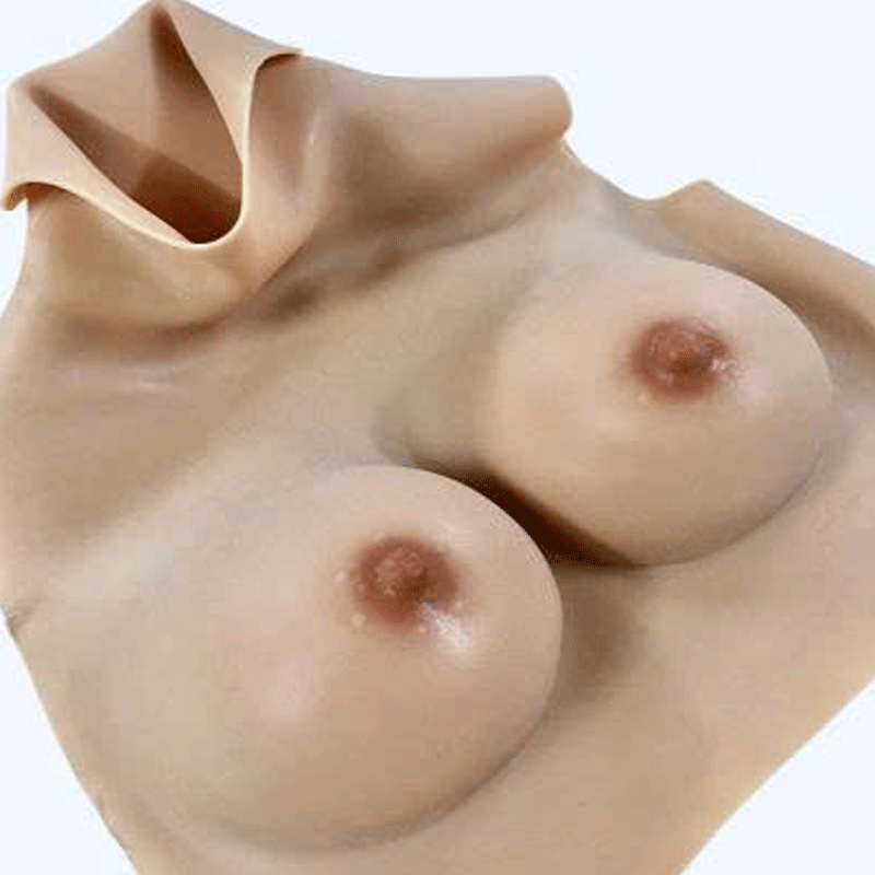 Áo ngực silicon mềm mịn nguyên khối có cổ cao cấp