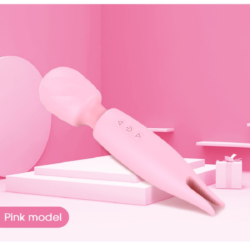 Chày rung massage điểm G 2 đầu Haoqi 10 chế độ nhỏ gọn