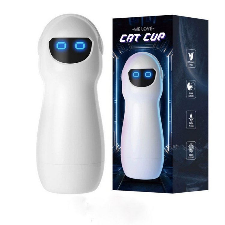 Cốc thủ dâm cầm tay Cat Star không rung giá rẻ hình robot dễ thương