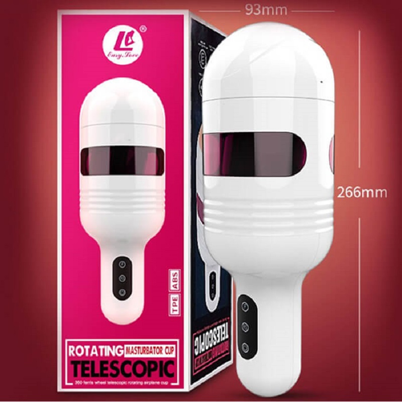 Cốc thủ dâm tự động mini Telescopic Ferris rung thụt xoay siêu mạnh