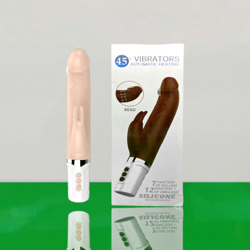Cu giả rung thụt xoay đầu khấc có bi tỏa nhiệt 45 độ Vibrators giá tốt