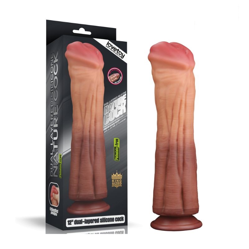 Cu ngựa gắn tường siêu khủng Lovetoy Nature Cock 12 inch cao cấp