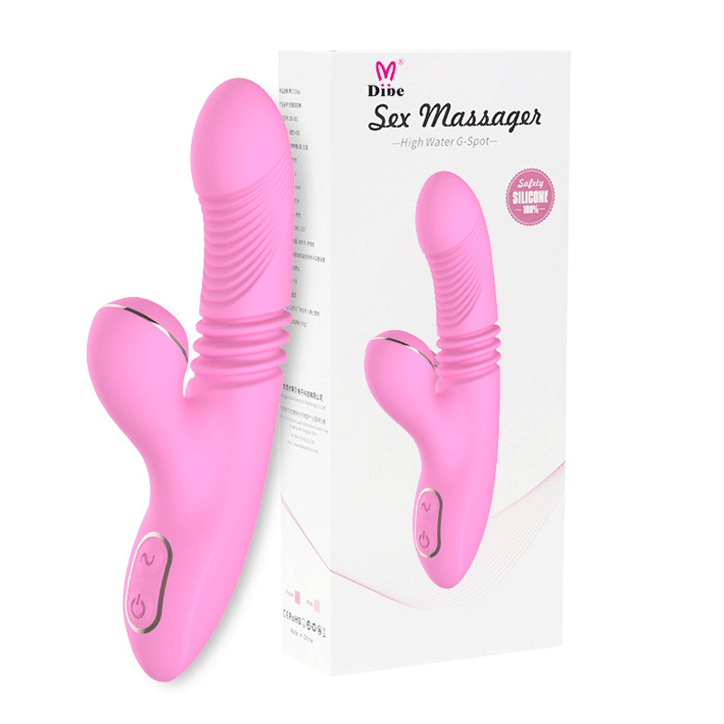 Dương vật Dibe Sex Massager rung thụt ngoáy sưởi ấm có nhánh bú hút hạt le