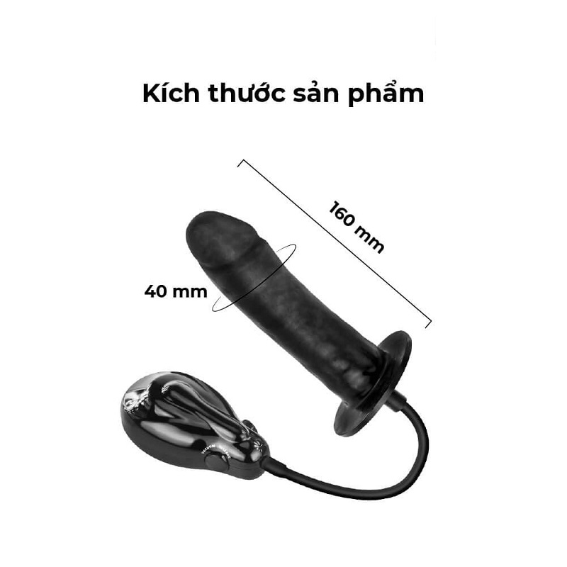 Dương vật giả bơm hơi tự động rung 5 kiểu siêu mạnh Baile Bigger Joy