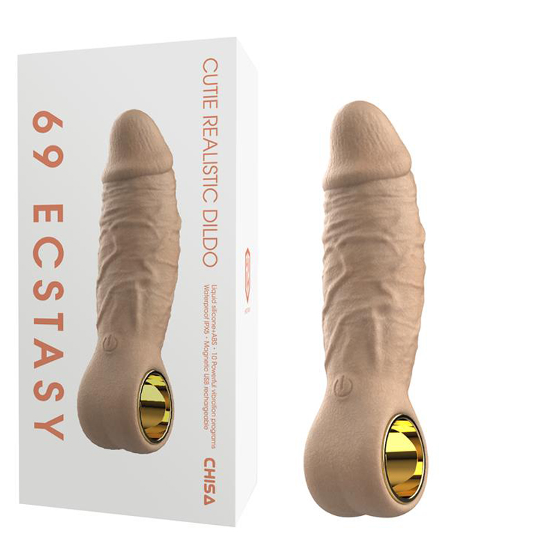Dương vật giả cầm tay silicon mini siêu rung 69 Ecstasy cute