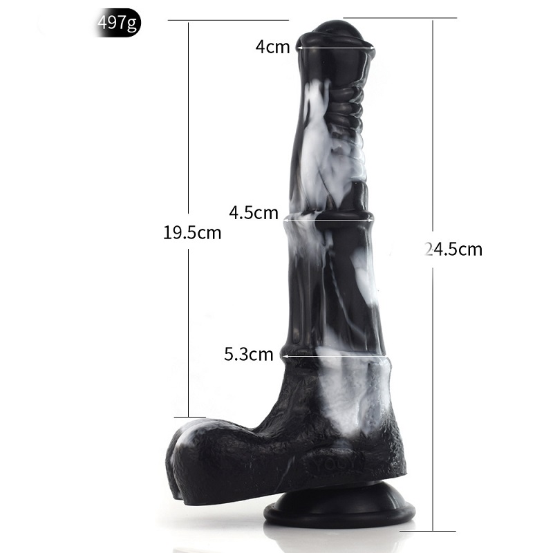 Dương vật giả có đế hít ngựa ô YOCY size M siêu khủng