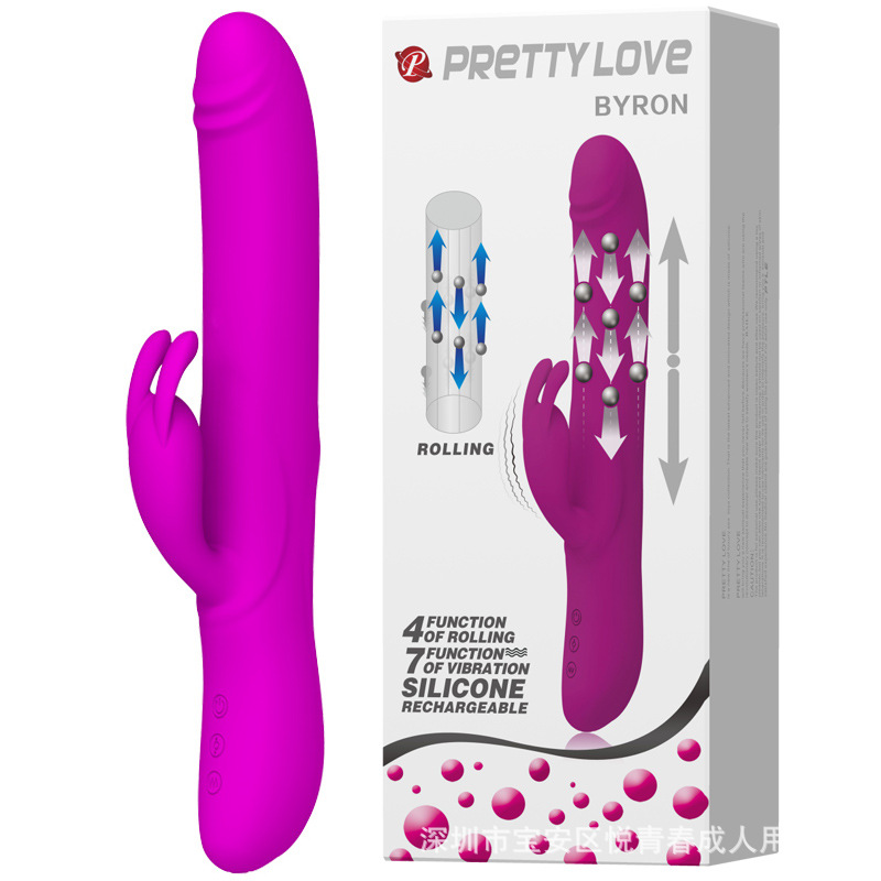 Dương vật giả đa năng Pretty Love Byron gắn bi chạy dọc thân có rung cực đỉnh