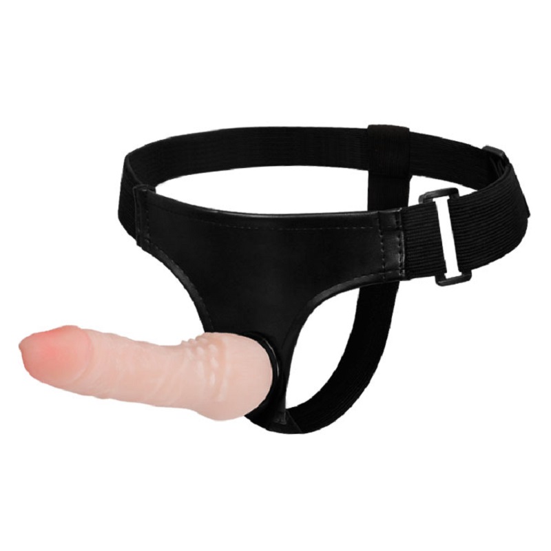 Dương vật giả đặc ruột có dây đeo Ultra Cyberskin Penis gai tăng khoái cảm cho les