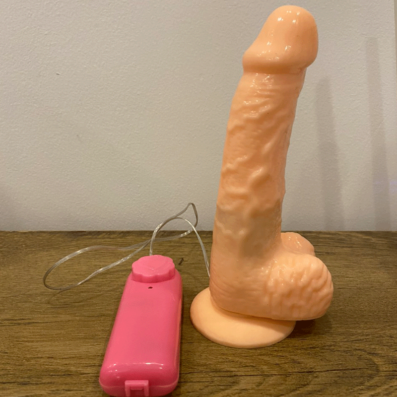 Dương vật giả hít tường rung ngoáy giá rẻ dùng pin