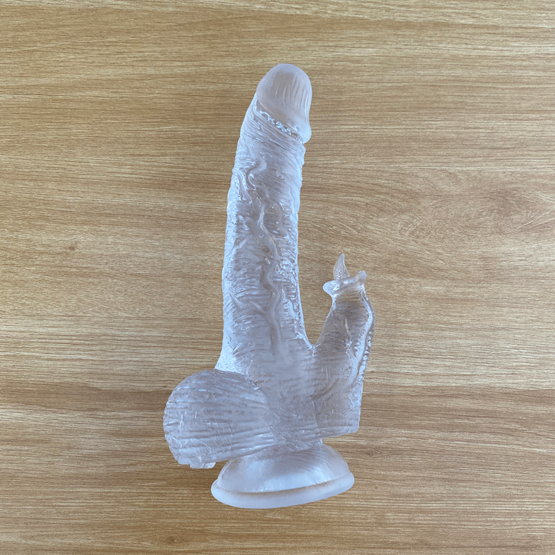 Dương vật hít tường có nhánh trong suốt không rung siêu mềm mịn