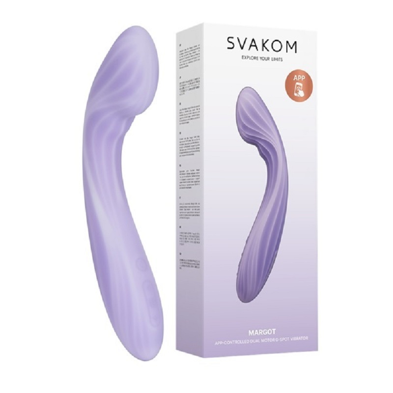 Máy rung 2 đầu kích thích điểm G Svakom Margot sưởi ấm điều khiển qua app cao cấp