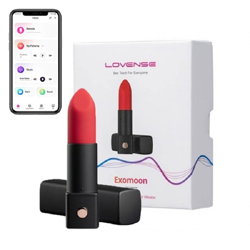 Máy rung hình thỏi son môi mini Bluetooth Lovense Exomoon cao cấp