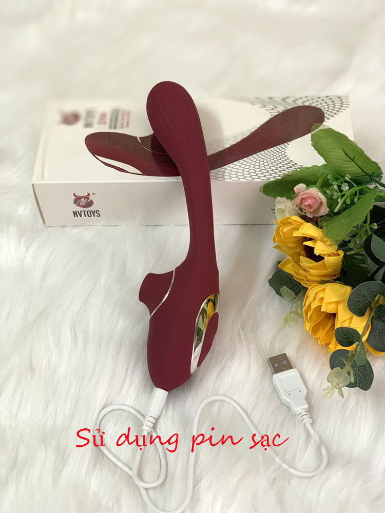 Máy rung kích thích điểm G và bú mút hột le đầu vú Disa Dina Nvtoys cực đỉnh