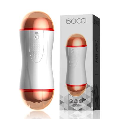 Âm đạo cầm tay 2 đầu có rung Socci cho nam tự sướng