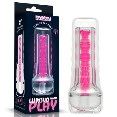 Âm đạo giả cầm tay trong suốt Lovetoy Lumino Play màu hồng phát sáng chính hãng