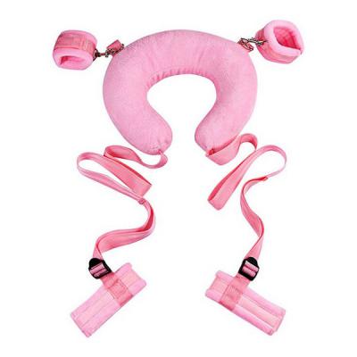 Bộ đồ chơi bạo dâm trói tay chân cổ có đệm nhung cao cấp