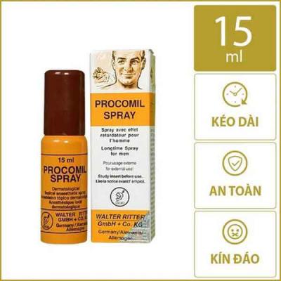 CHAI XỊT PROCOMIL SPRAY – KÉO DÀI THỜI GIAN QUAN HỆ