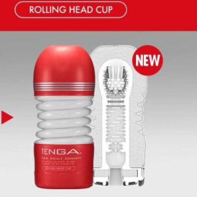 Cốc thủ dâm Rolling Head Tenga xoáy 360 độ tự tiết dịch nhờn