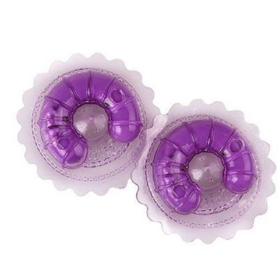 Combo 2 máy rung massage kích thích núm vú mini tím mềm mịn