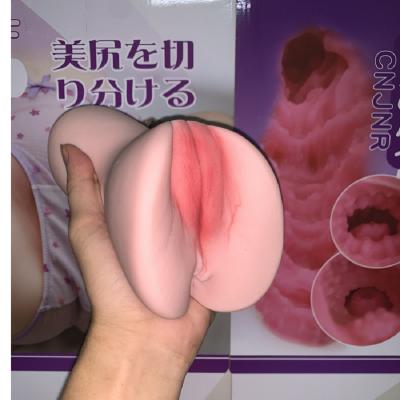 Đồ chơi thủ dâm nam silicon có 2 lỗ âm đạo và hậu môn Jiuai rung giống thật