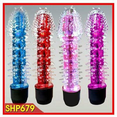 Dương vật giả cầm tay silicon gai mềm trong suốt có rung cỡ nhỏ giúp tăng hưng phấn