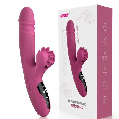 Dương vật giả đa năng Yeain Hot Wheel rung thụt xoay liếm tỏa nhiệt