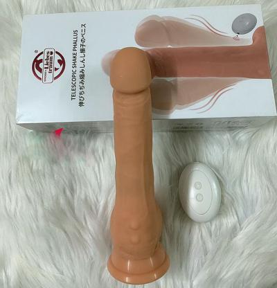 Dương vật giả hít tường rung thụt cực mạnh kết hợp điều khiển từ xa