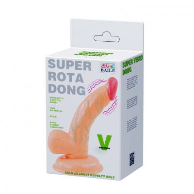 Dương vật giả mini Baile Super Rota Dong có rung ngoáy hít tường siêu dính