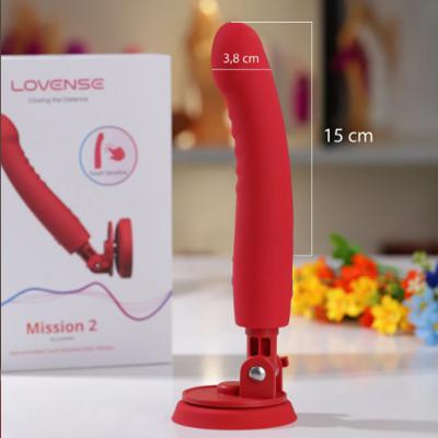 Dương vật giả ngụy trang hít tường rung thụt Lovense Mission 2 điều khiển qua app chính hãng