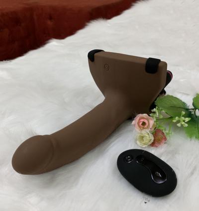 Dương vật giả rỗng ruột có dây đeo Lovetoy điều khiển từ xa cao cấp