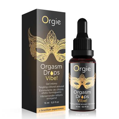 Gel tăng khoái cảm làm ấm nóng âm đạo nếm được Orgie Orgasm Drop Vibe 15ml cao cấp