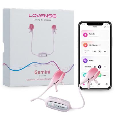 Lovense Gemini Máy rung kẹp núm vú 2 đầu điều khiển bằng ứng dụng cao cấp