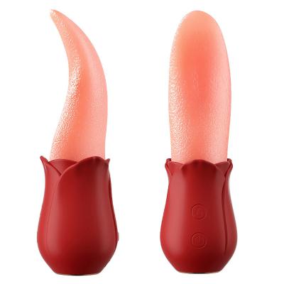 Lưỡi rung liếm hoa hồng massage đa năng siêu mềm mịn