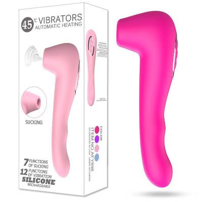 Máy massage rung bú mút hai đầu tỏa nhiệt Vibrators cao cấp