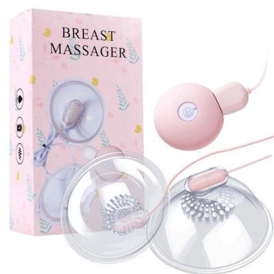 Máy rung Breast massage vú đầu ti 2 in 1 điều khiển remote kích thích nhũ hoa sạc pin