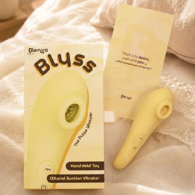 Máy rung bú mút âm vật mini Blenva Blyss xung khí chống nước IPX7 cao cấp
