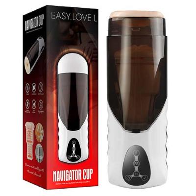 Máy thủ dâm tự động Easy Love Navigator Cup cỡ lớn rung thụt sưởi ấm có âm thanh