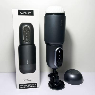 Máy thủ dâm tự động gắn tường xoay thụt hút Svakom Godwin cao cấp cho nam