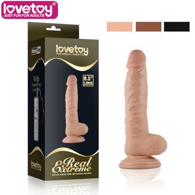 Phân phối Dương vật giả silicon Lovetoy 8.5 inch có đế hít tường không rung