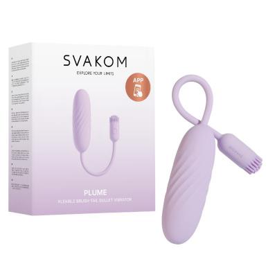 Trứng rung Svakom Plume 2 động cơ kết nối app đuôi silicon vuốt ve kích thích cực đỉnh