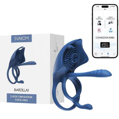 Vòng rung lưỡi liếm kích thích đa điểm Svakom Barzillai kết nối app