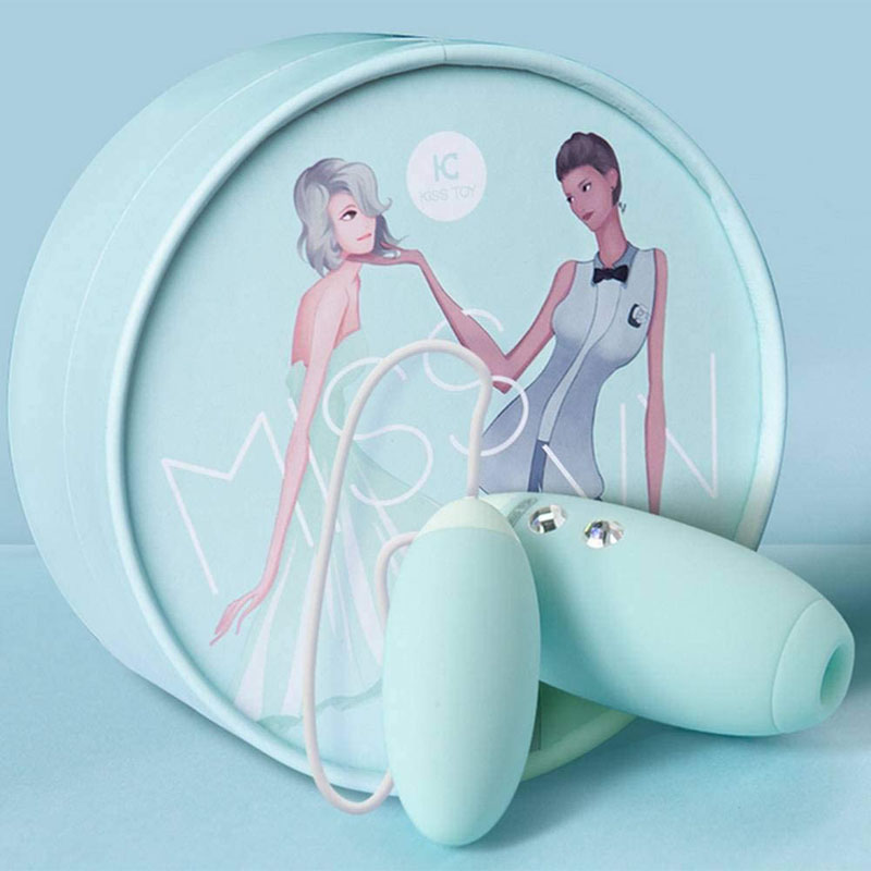 Trứng rung 2 đầu có hút bú hút điểm G cực mạnh Kiss Toy cao cấp
