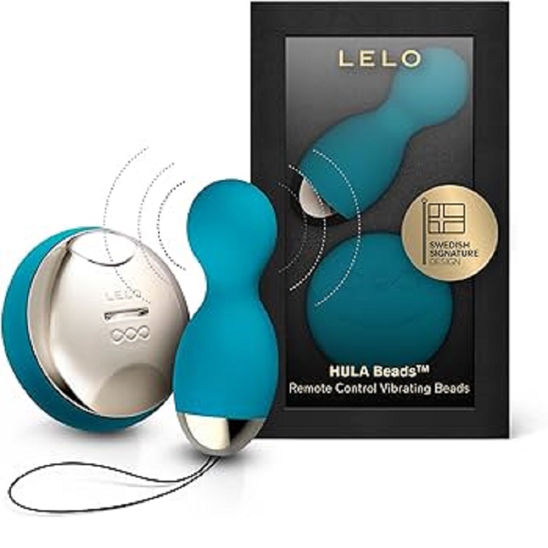 Trứng rung Lelo Hula Beads xoay massage âm đạo hột le Thụy Điển cao cấp